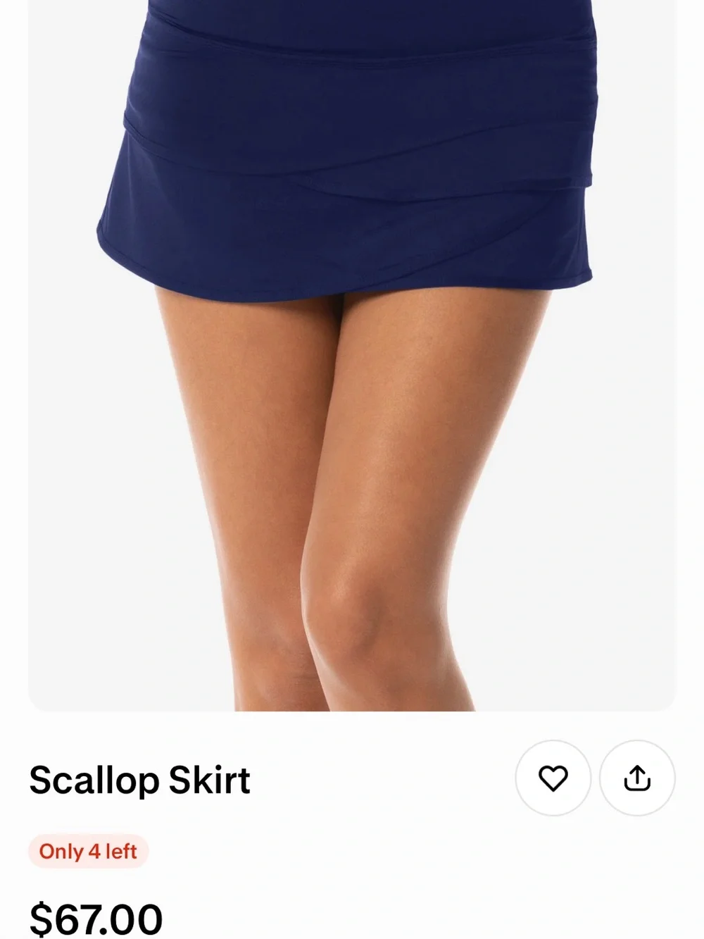 Lucky in Love White Skort with Black Cocktail Print